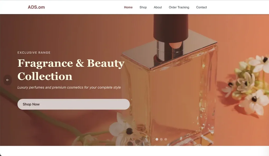 ADS.om website designed by Create My Site