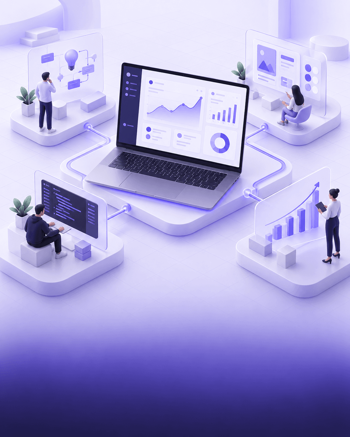 A connected digital studio joining strategy, design, development and growth