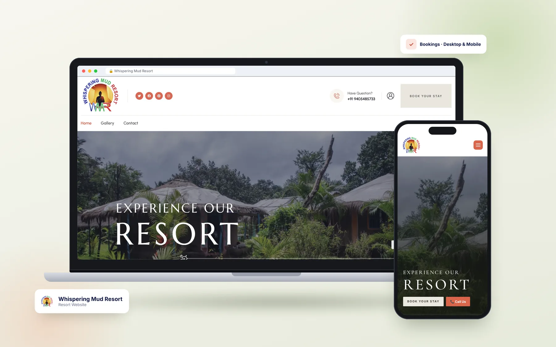 WMR Goa — Eco Resort Website