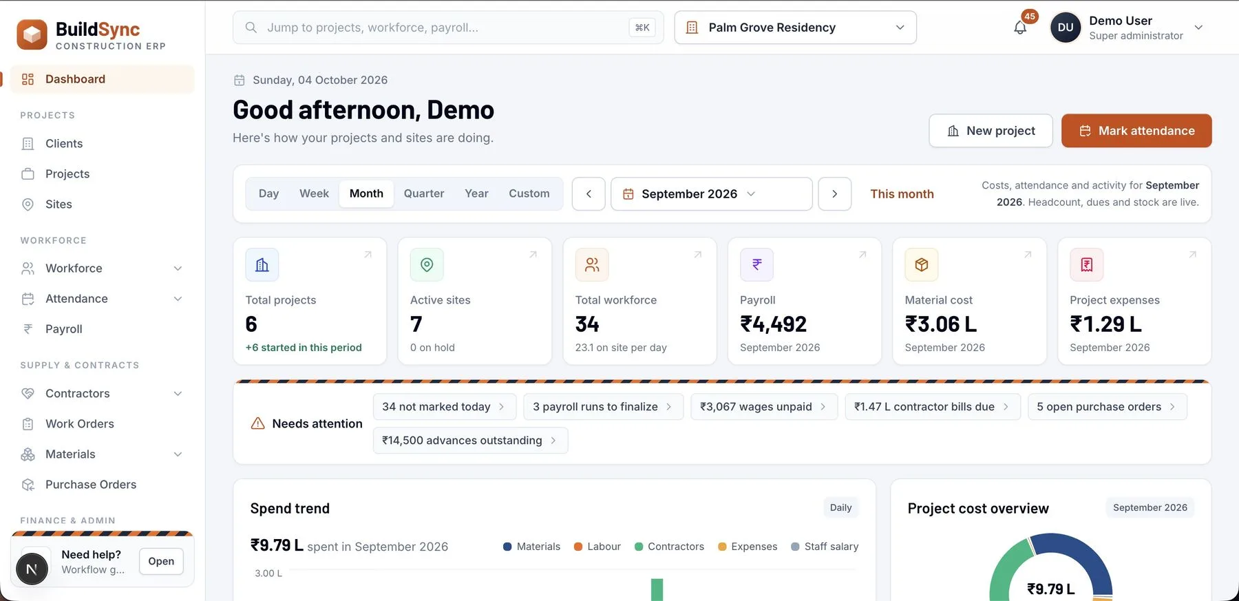 BuildSync: Set up the company workspace