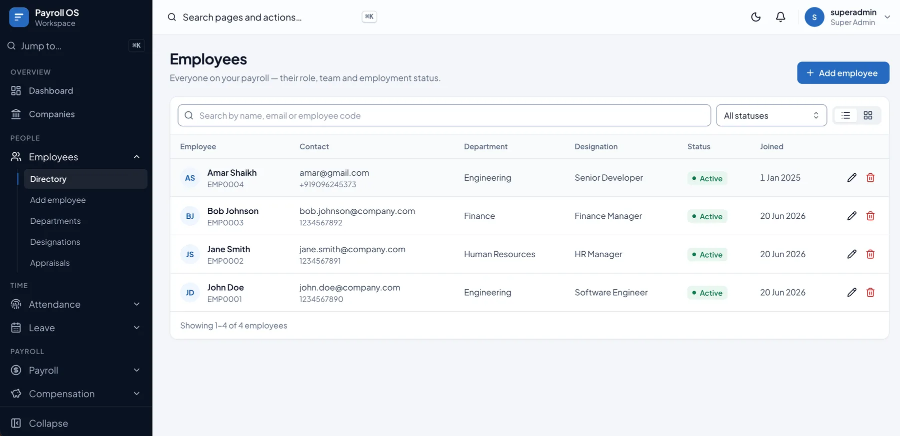 PayroNext your people, organised