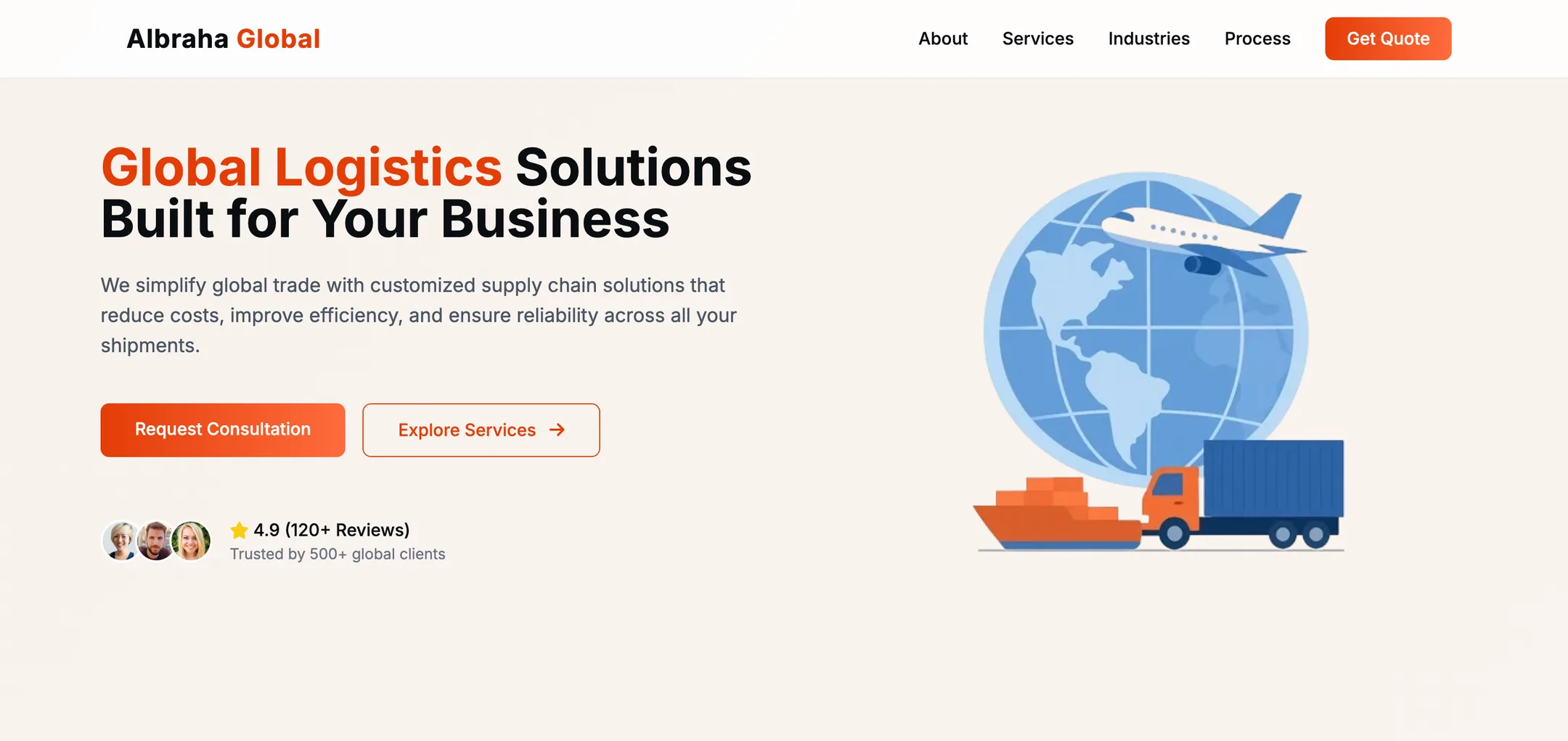 Al-Braha Global website — home page