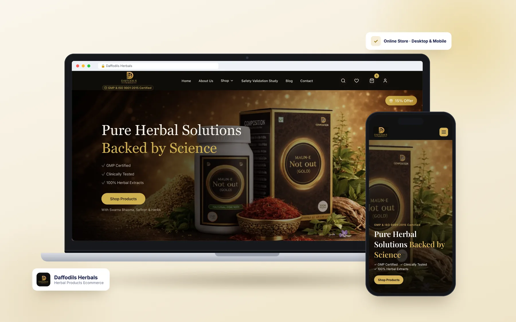 Daffodils Herbals — Herbal Products Ecommerce
