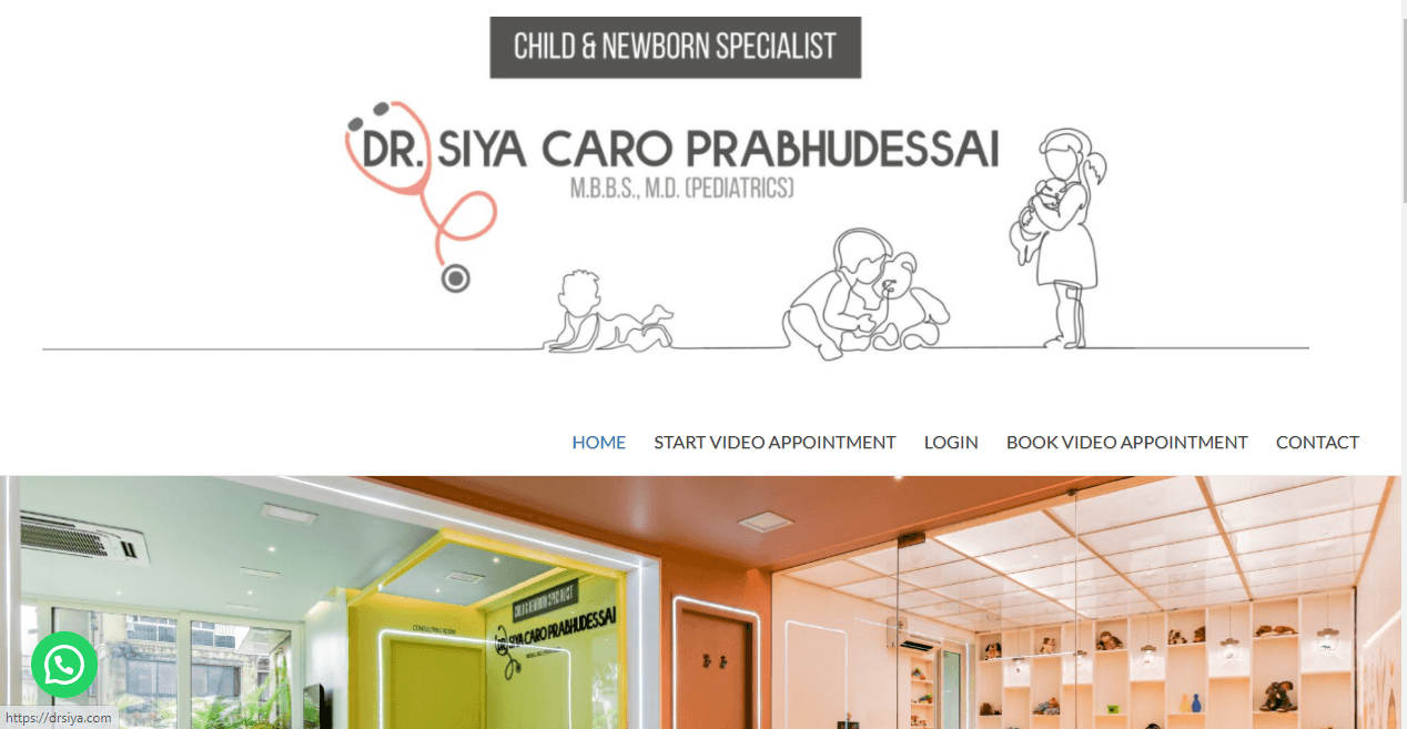 Dr Siya Caro Prabhudessai website project by Create My Site