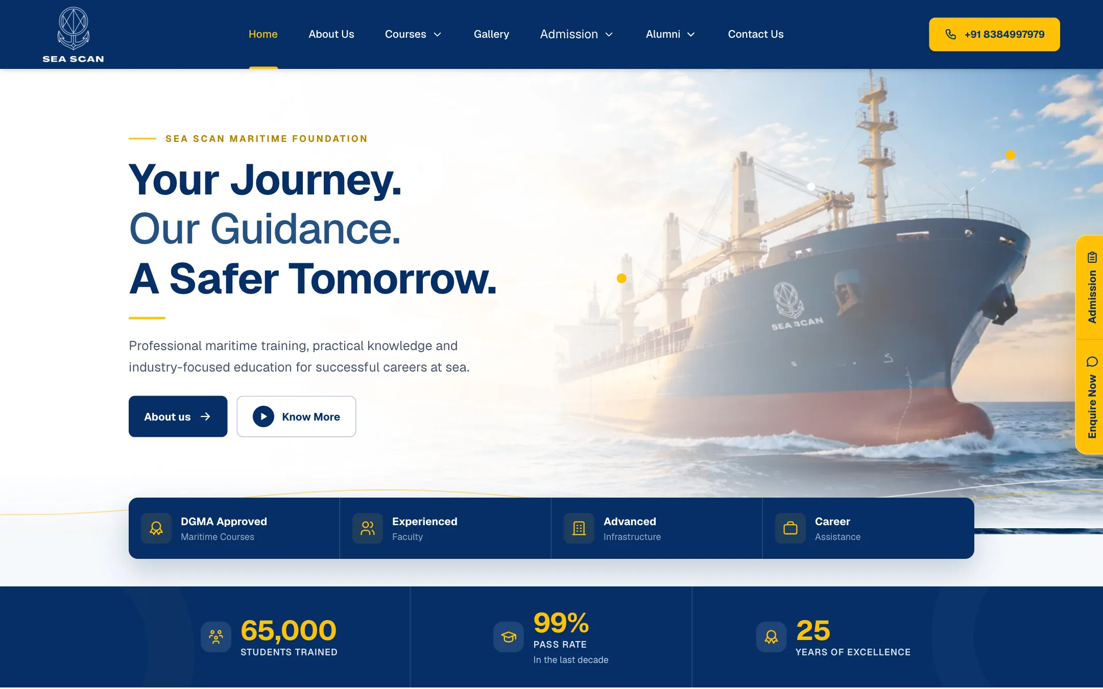 Sea Scan Maritime Foundation website — home page