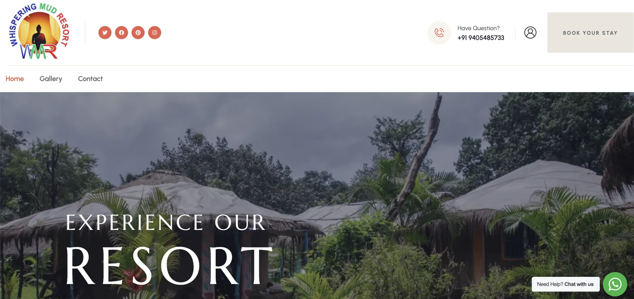 WMR Goa website — home page