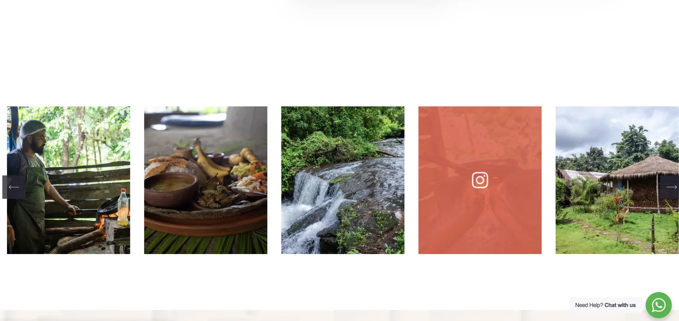 WMR Goa from instagram: Wood-fired cooking, traditional thalis, waterfalls and the grounds in a carousel that links to the resort's Instagram.